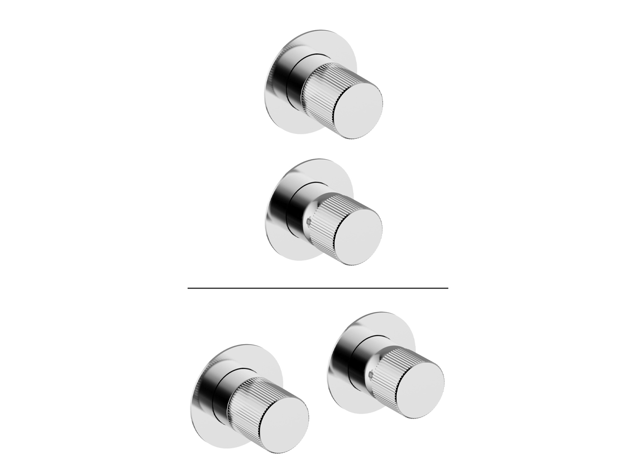 CisalExpo. part for concealed S.L. shower valve PLISSÉ SINCRONIA_I20G7200