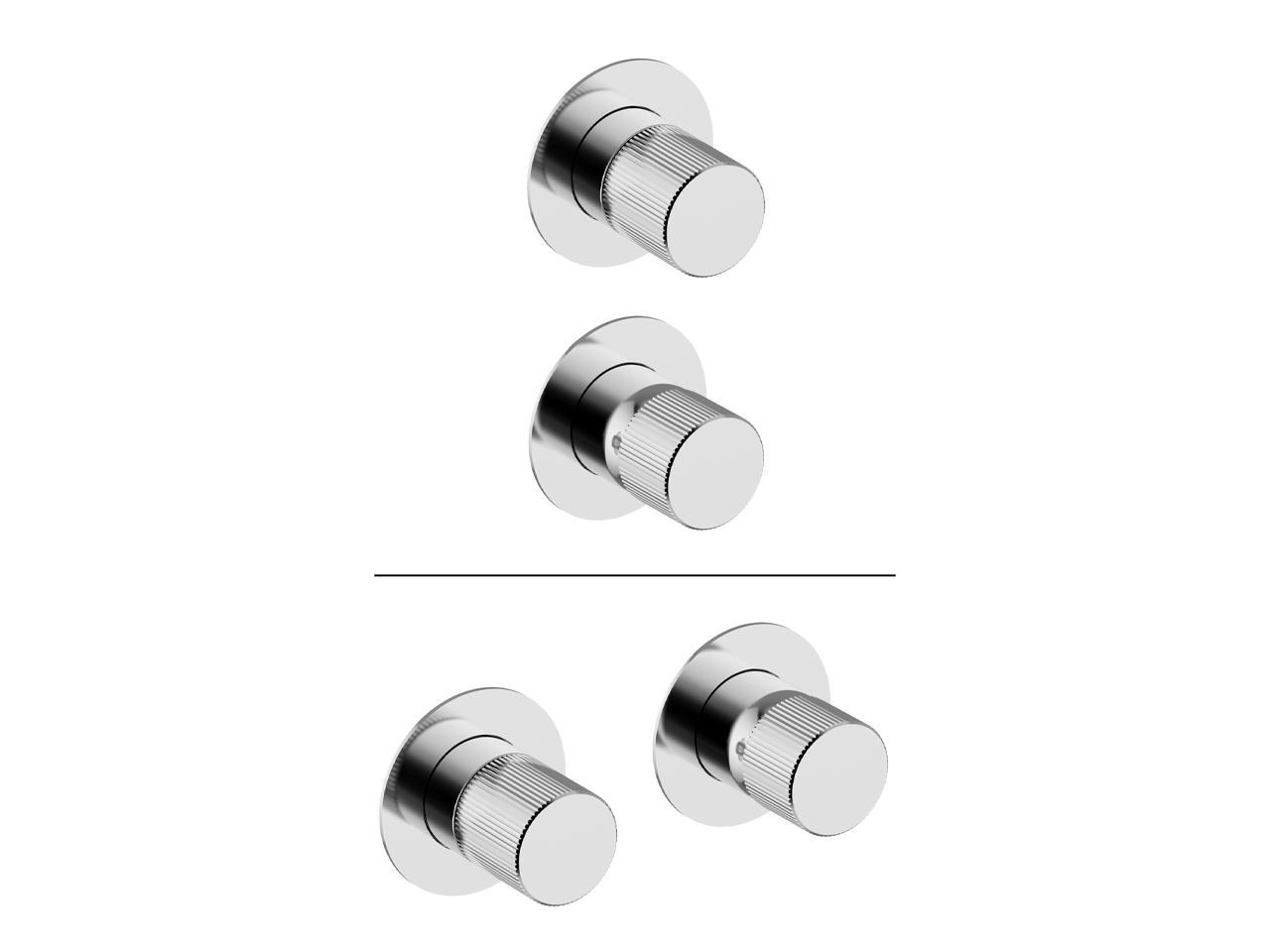 CisalExpo. part for concealed S.L. shower valve PLISSÉ SINCRONIA_I20G7300