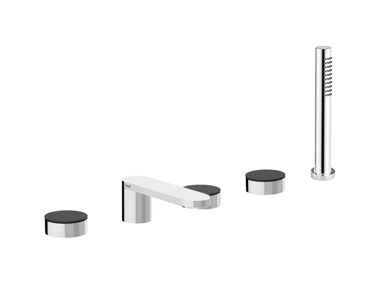 CisalDeck-mounted 5-hole bath mixer DUO SINCRONIA_I3000260