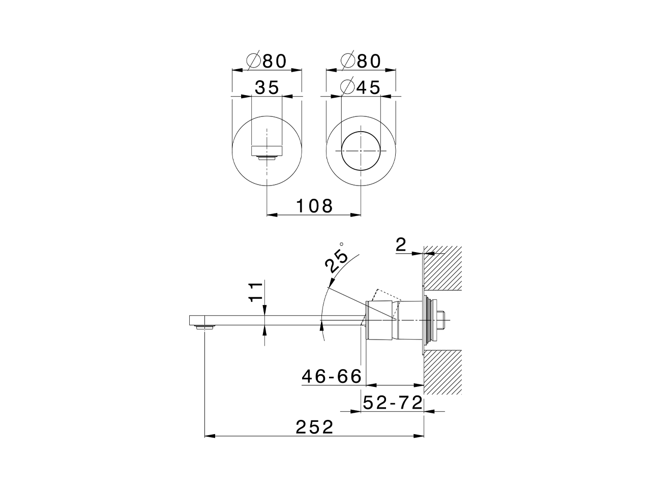 Expo. part for single lever washbasin valve DUO SINCRONIA_I3005511 - v1