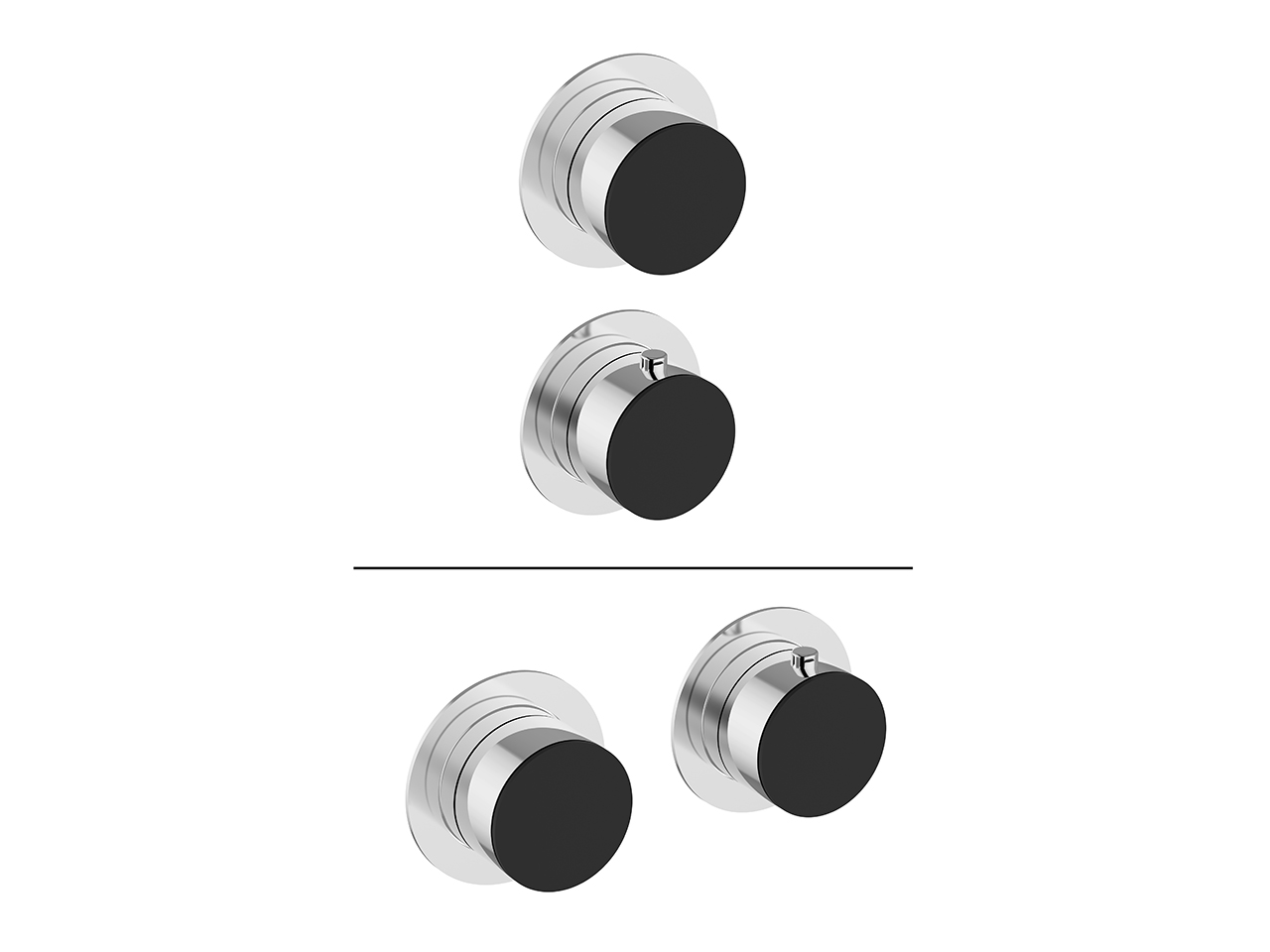 CisalExposed part for concealed thermo shower valve DUO SINCRONIA_I30G2300