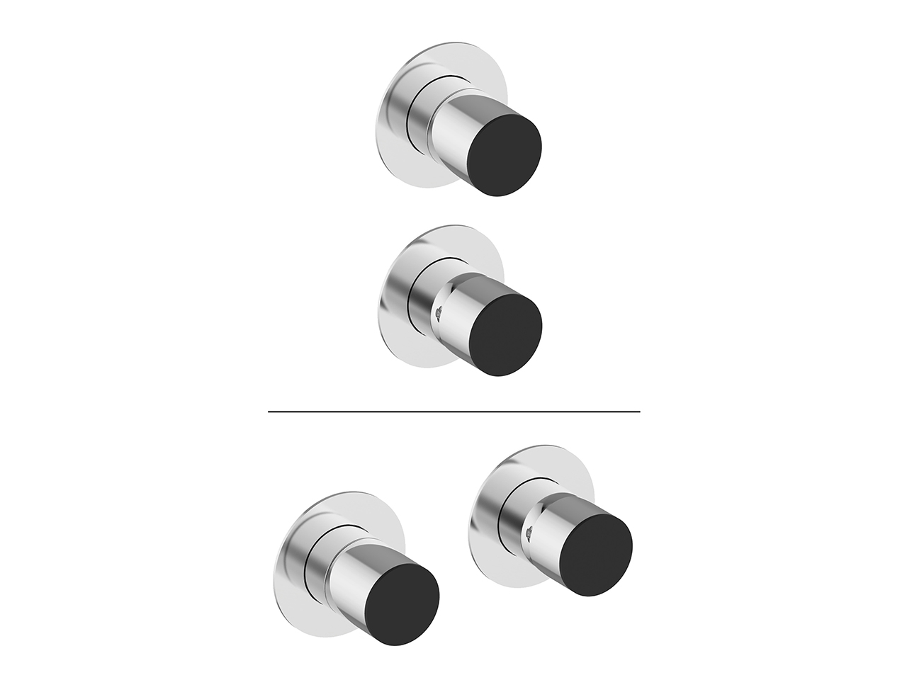 CisalExpo. part for concealed S.L. shower valve DUO SINCRONIA_I30G7300