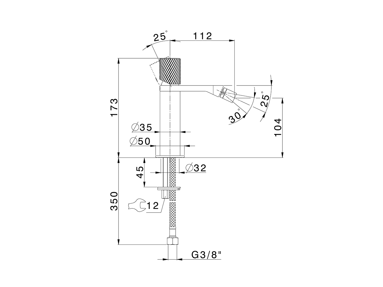 Single lever bidet mixer VOGUE SINCRONIA_I4000564 - v1