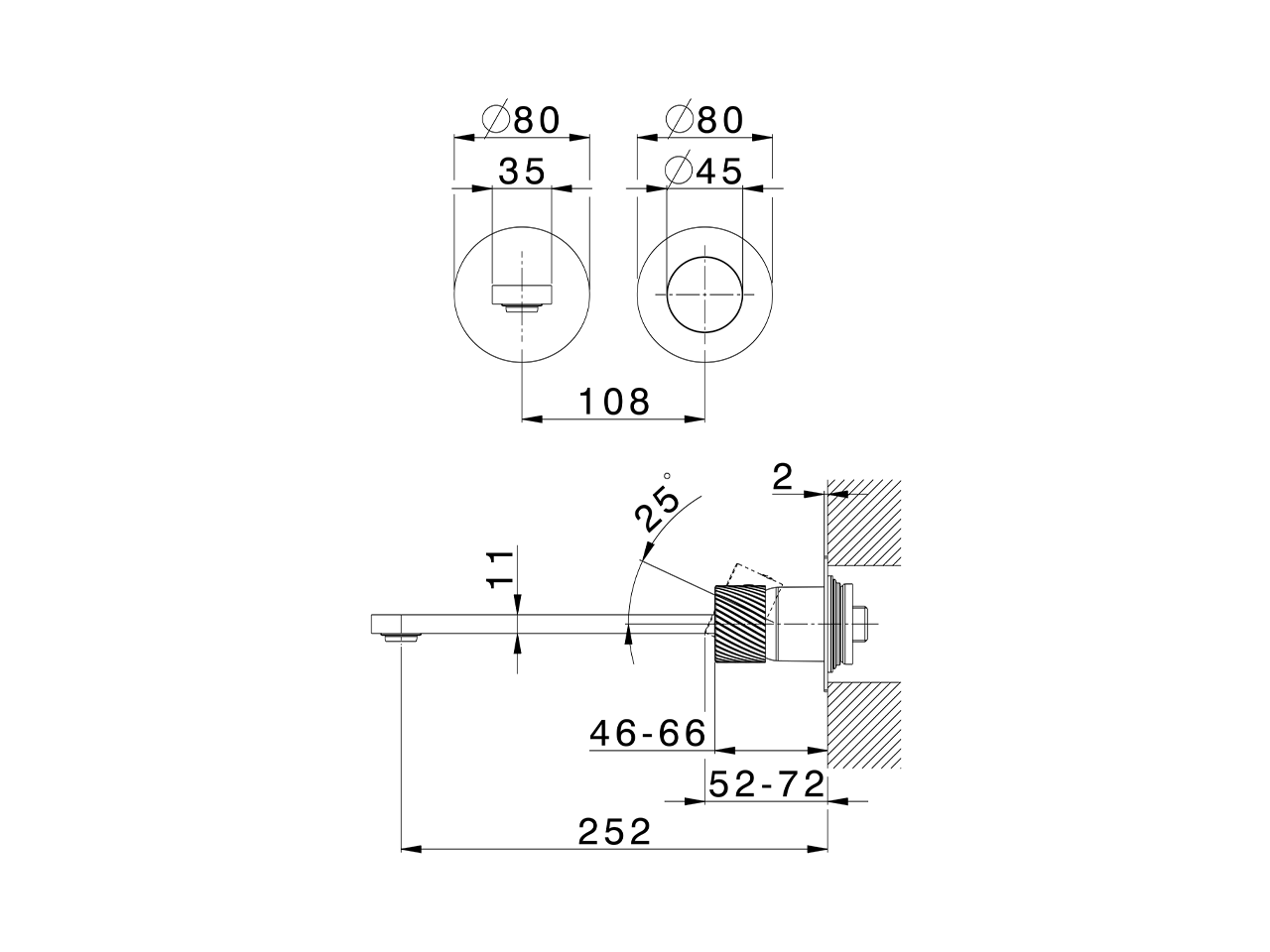Expo. part for single lever washbasin valve VOGUE SINCRONIA_I4005511 - v1