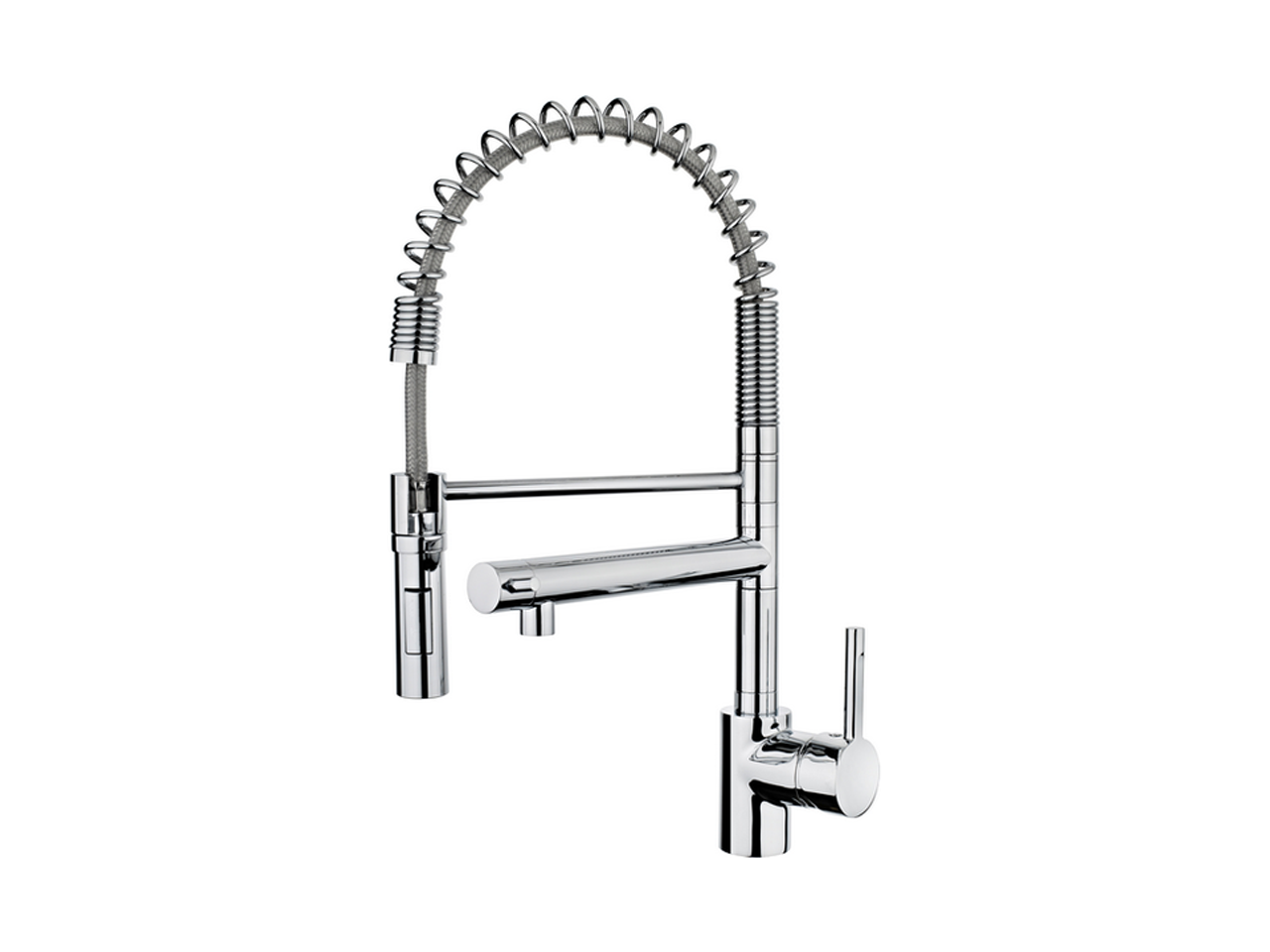 Single lever sink mixer with extrac.shower KITCHEN_LC000100 - v1