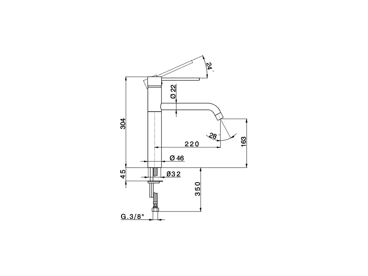 Single lever sink mixer KITCHEN_LL000580 - v1