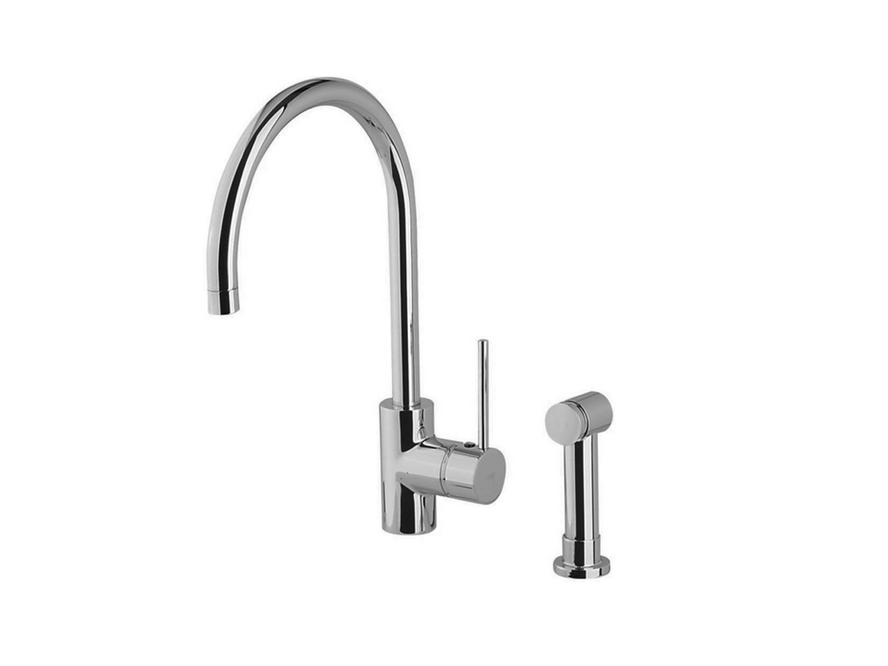 Single lever sink mixer with pull out handspray KITCHEN_LL004570 - v1