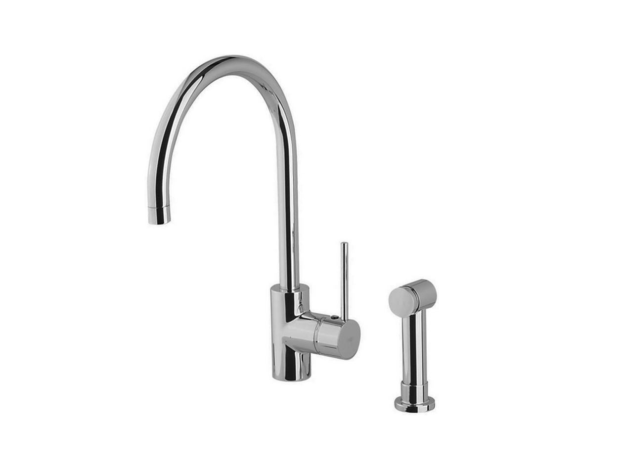 CisalSingle lever sink mixer with pull out handspray KITCHEN_LL004570