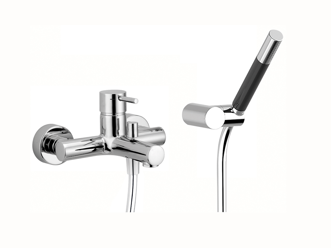 CisalSingle lever bath mixer, with shower set LESS MINIMAL_LM000121