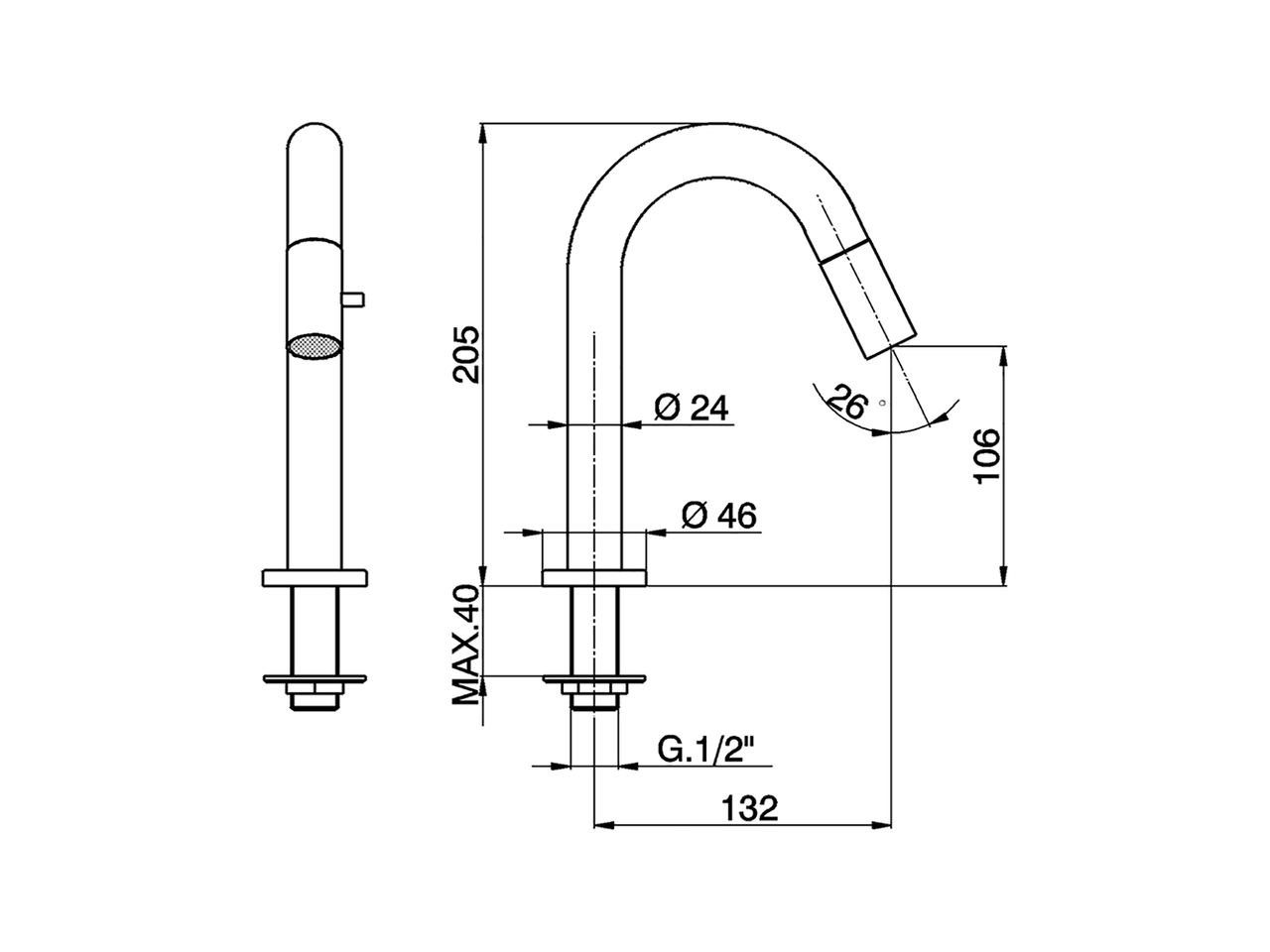 Pillar tap NUOVA LESS_LM000910 - v1