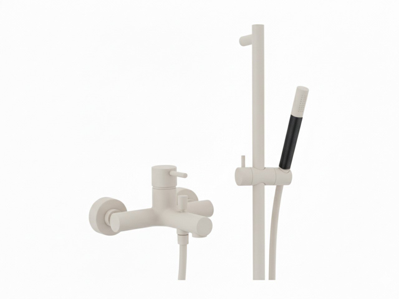 Single lever bath mixer, with shower set NUOVA LESS_LN000060 -1
