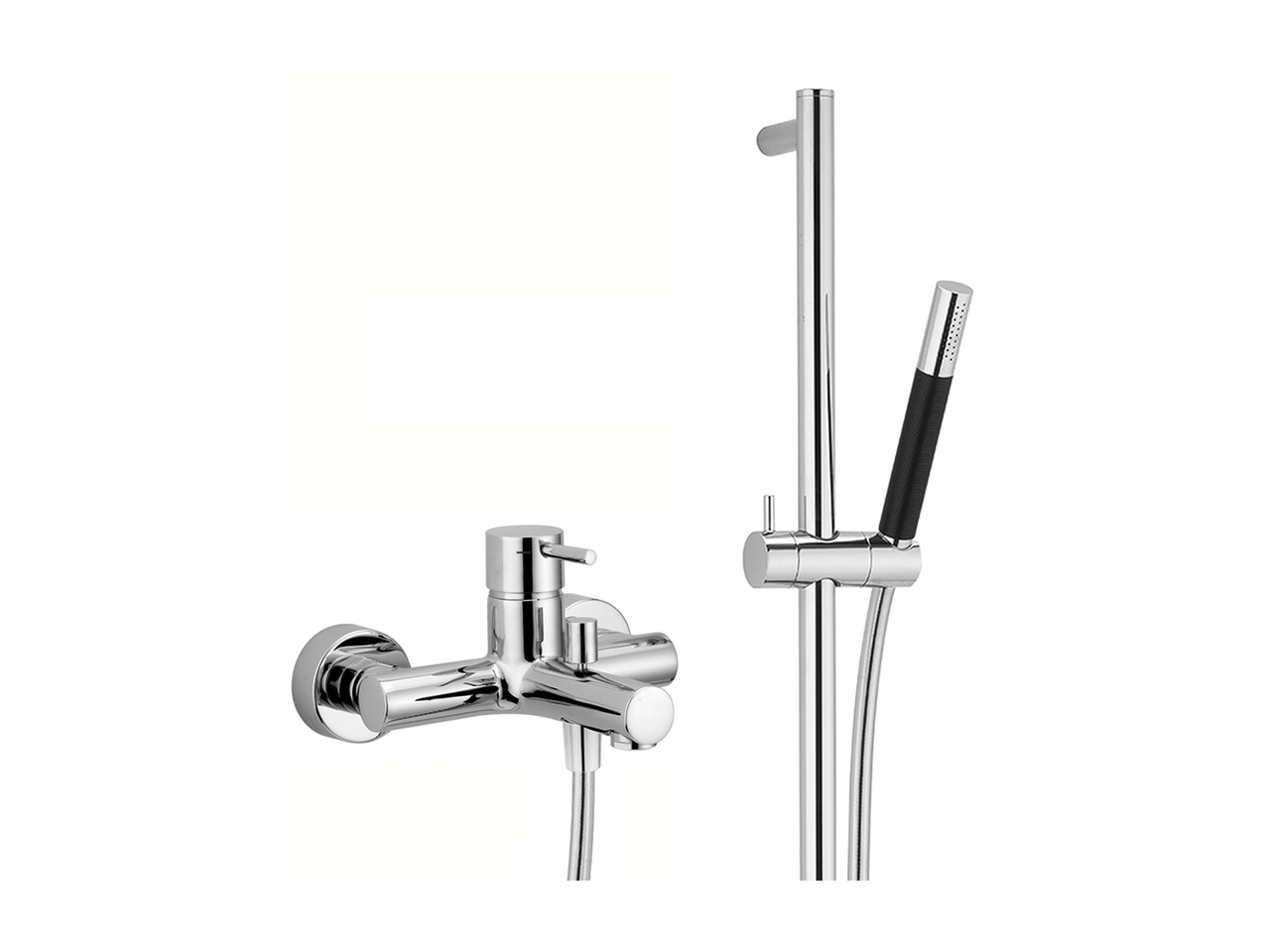 CisalSingle lever bath mixer, with shower set NUOVA LESS_LN000060