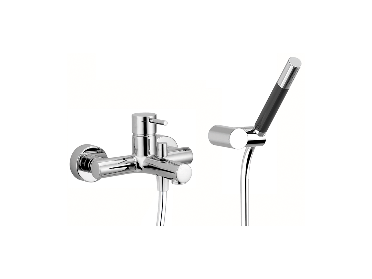 CisalSingle lever bath mixer, with shower set NUOVA LESS_LN000120