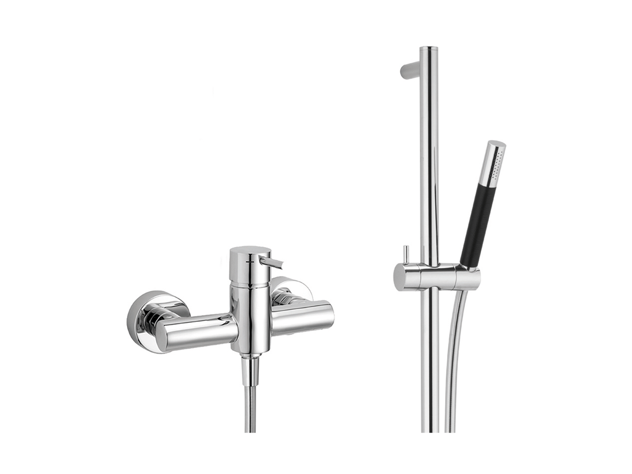 Single lever shower mixer, with shower set NUOVA LESS_LN000460 - v1