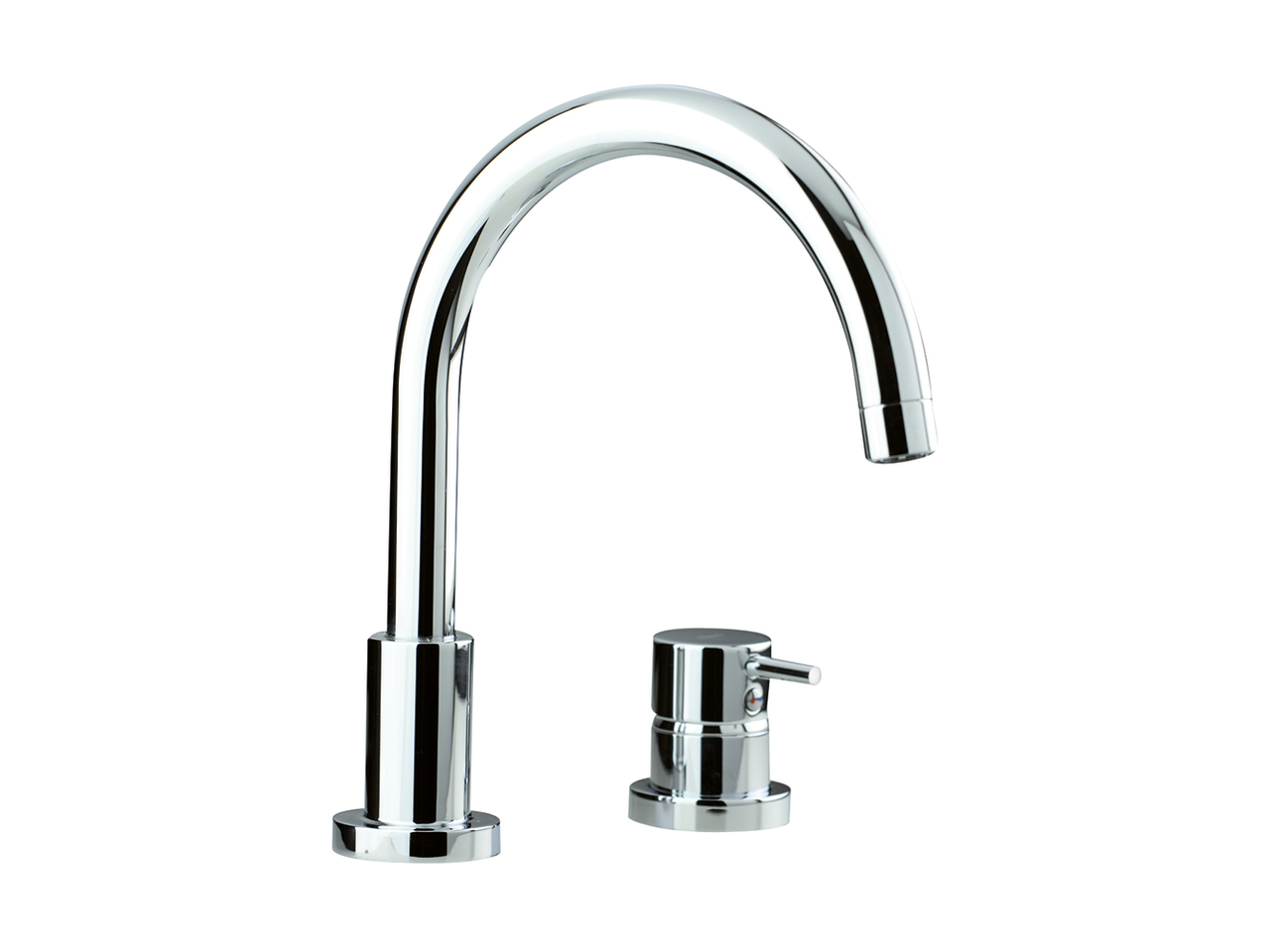 Deck mounted 2-holes single lever bath mixer NUOVA LESS_LN001250 - v1