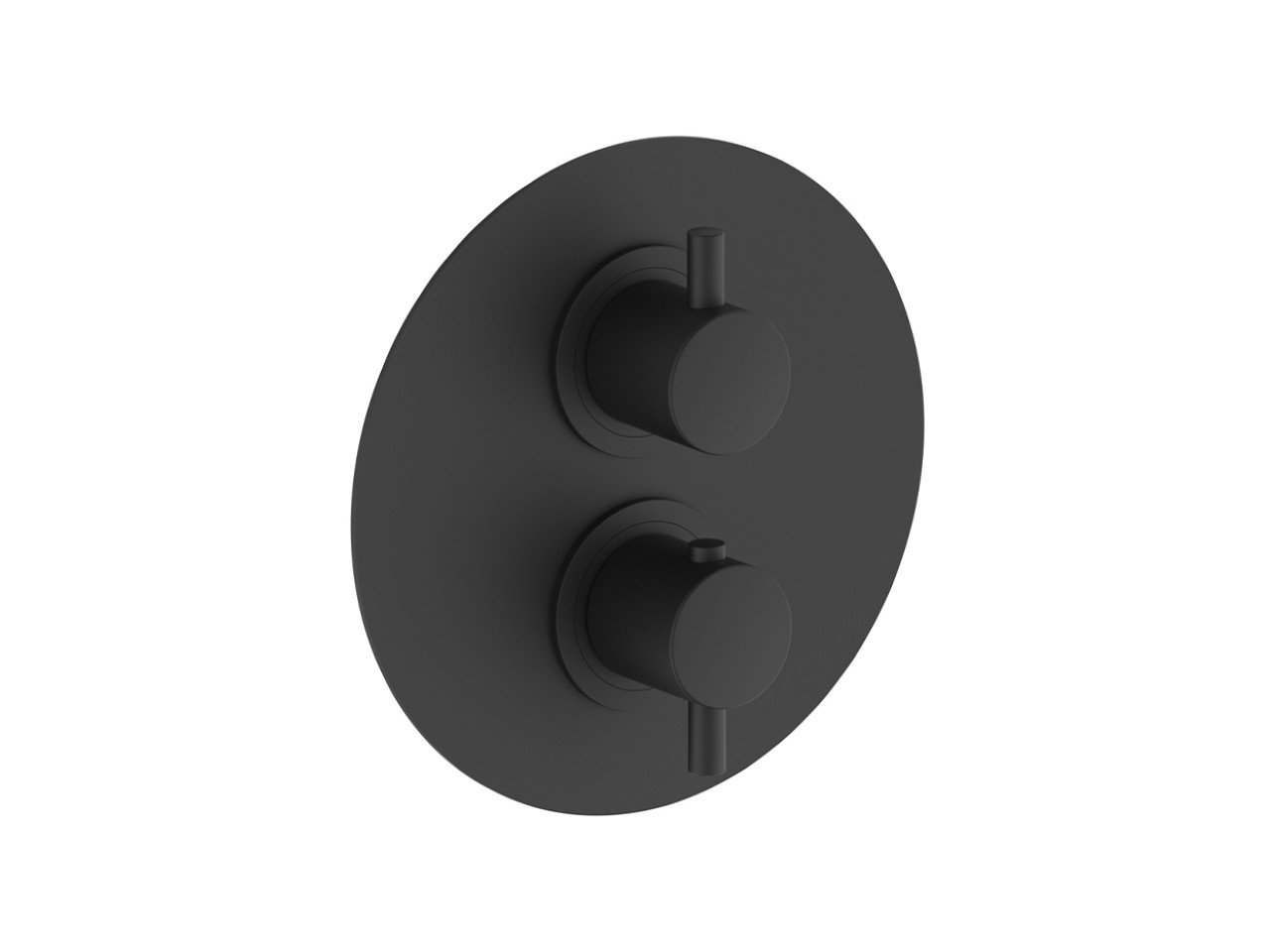 Exposed part for con.thermo.shower valve, 2-outlet LESS MINIMAL_LN018100 -1