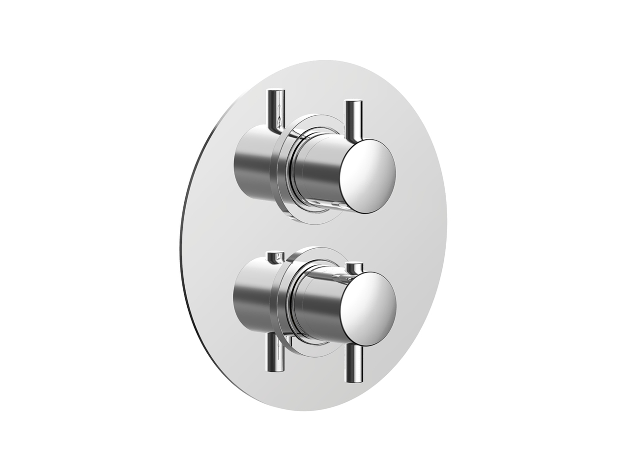 CisalExposed part for con.thermo.shower valve, 2-outlet NUOVA LESS_LN018100