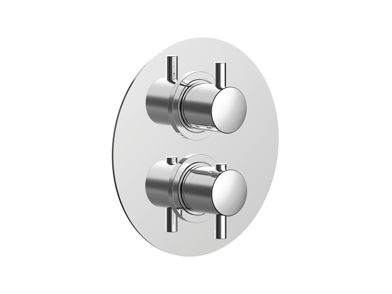 CisalExposed part for con.thermo.shower valve, 2-outlet LESS MINIMAL_LN018100
