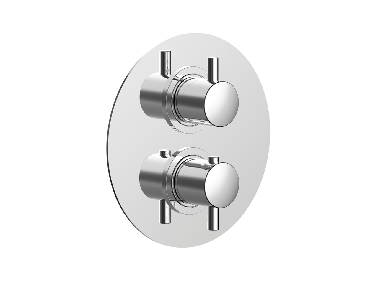 CisalExposed part for con.thermo.shower valve, 3-outlet LESS MINIMAL_LN018200