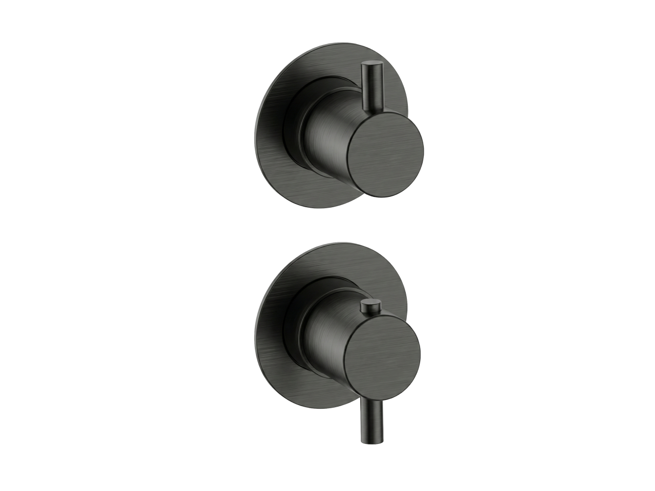 Exposed part for 2-outlet thermostatic mixer NUOVA LESS_LN0G2200C -1