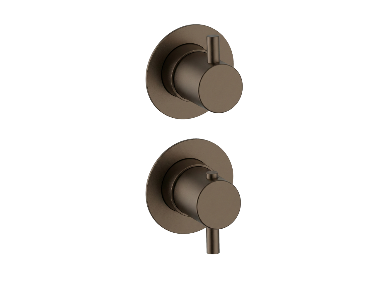 Exposed part for 2-outlet thermostatic mixer LESS MINIMAL_LN0G2200C -1
