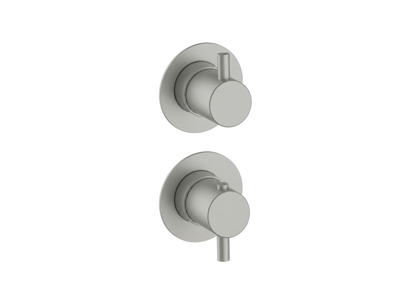 Exposed part for 2-outlet thermostatic mixer NUOVA LESS_LN0G2200C -1