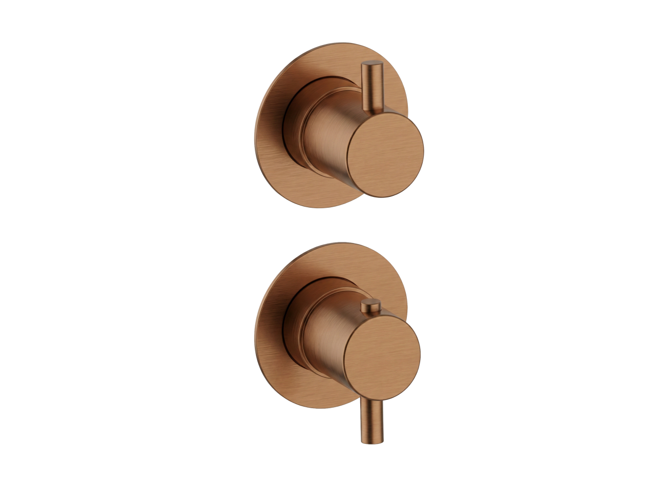 Exposed part for 3-outlet thermostatic mixer LESS MINIMAL_LN0G2300C -1