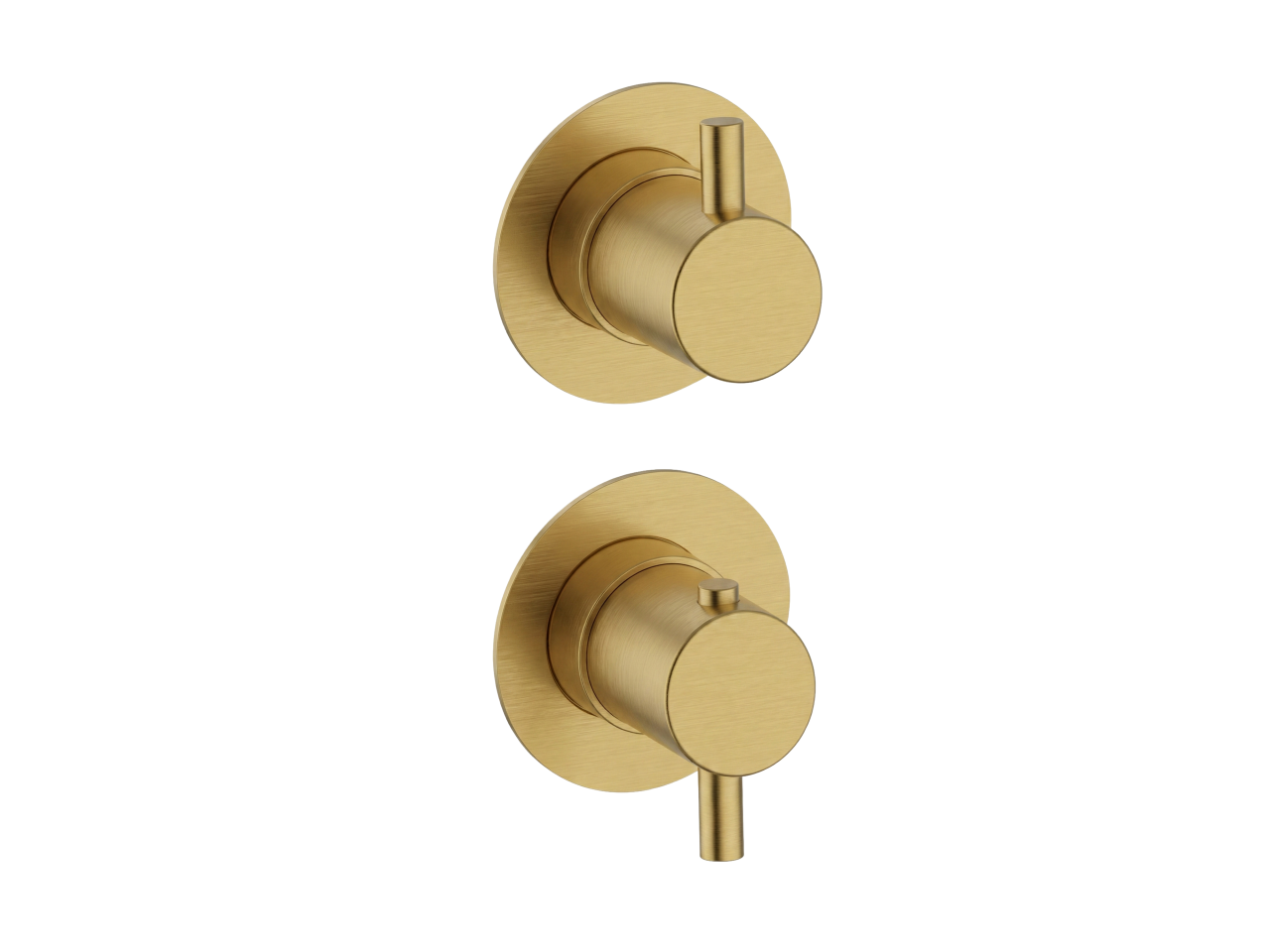 Exposed part for 3-outlet thermostatic mixer NUOVA LESS_LN0G2300C -1