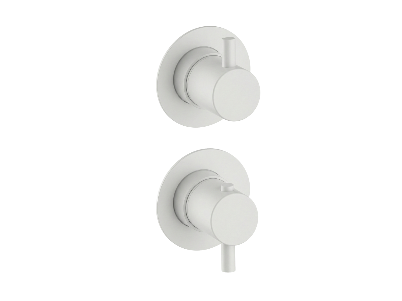 Exposed part for 3-outlet thermostatic mixer NUOVA LESS_LN0G2300C -1