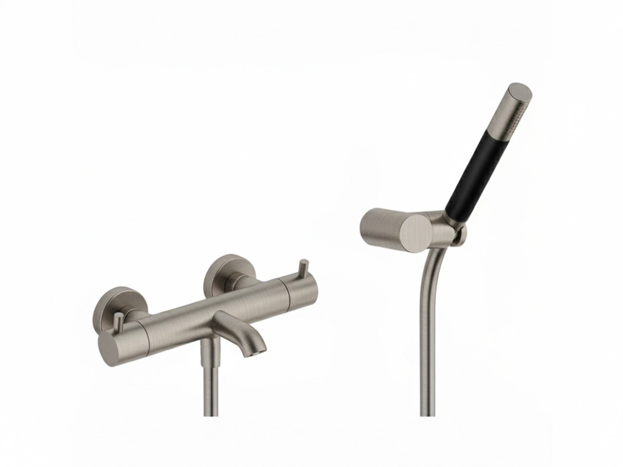 Thermostatic bath mixer, with shower set NUOVA LESS_LND23016 -1
