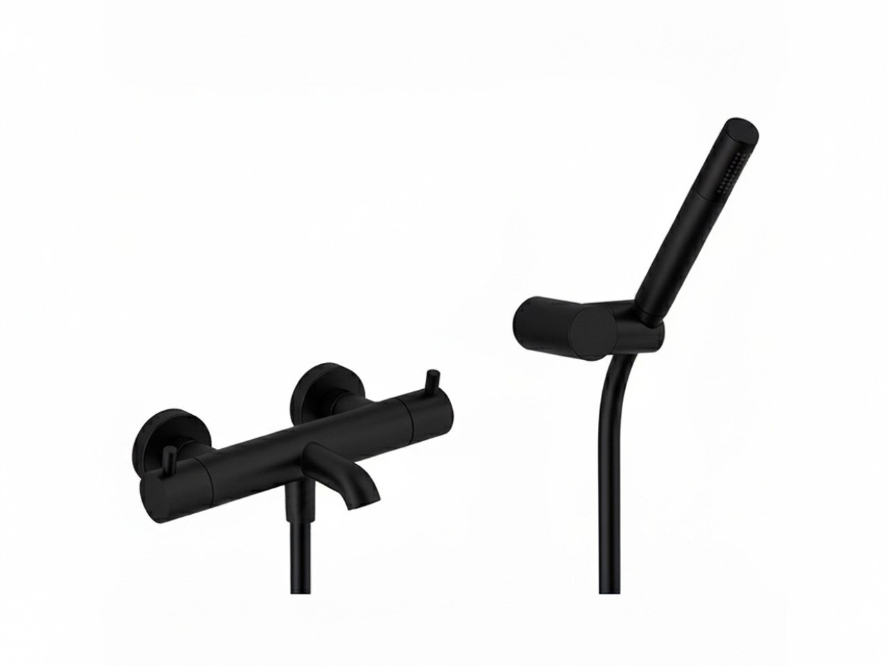 Thermostatic bath mixer, with shower set LESS MINIMAL_LND23016 -1