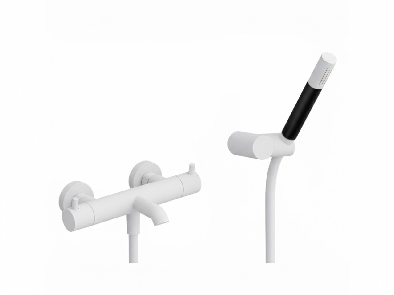 Thermostatic bath mixer, with shower set NUOVA LESS_LND23016 -1