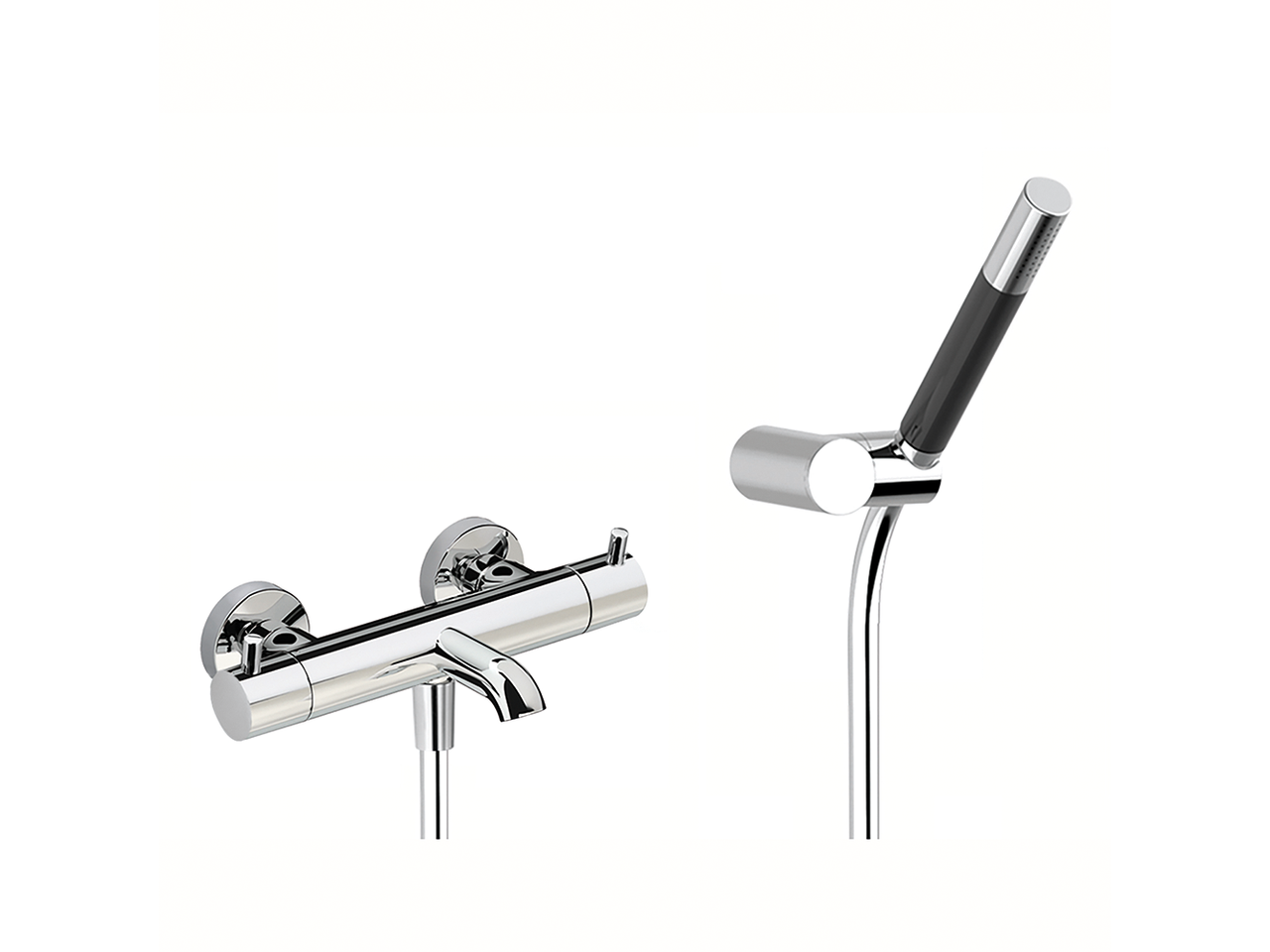 CisalThermostatic bath mixer, with shower set LESS MINIMAL_LND23016