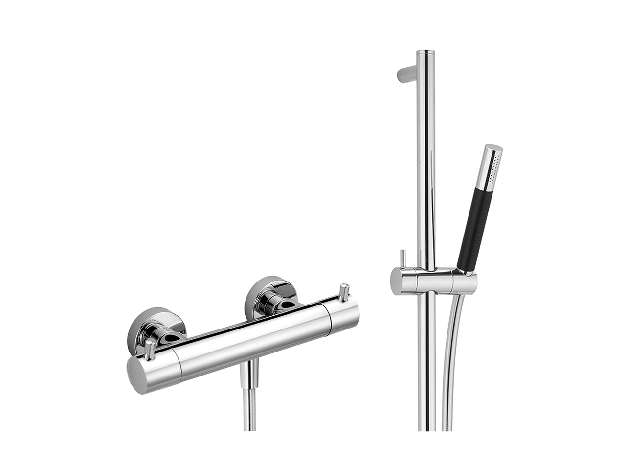CisalThermostatic shower mixer with sliding bar NUOVA LESS_LNS01010