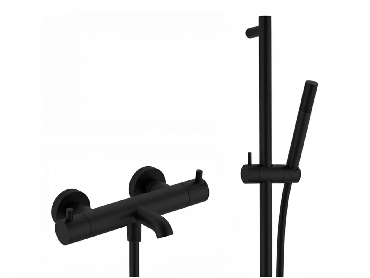 Thermostatic bath-shower mixer with sliding bar NUOVA LESS_LNS23016 -1