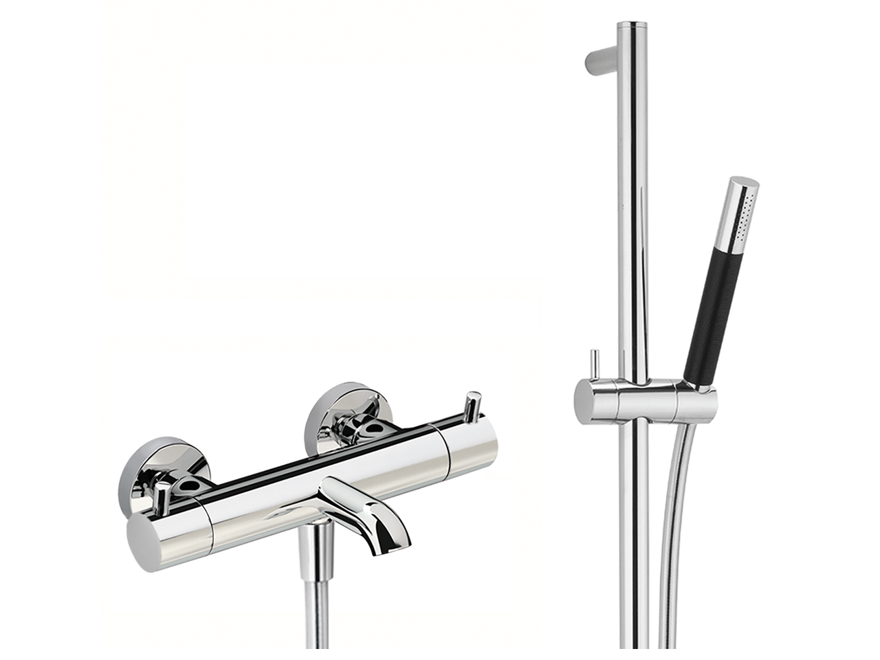 CisalThermostatic bath-shower mixer with sliding bar NUOVA LESS_LNS23016