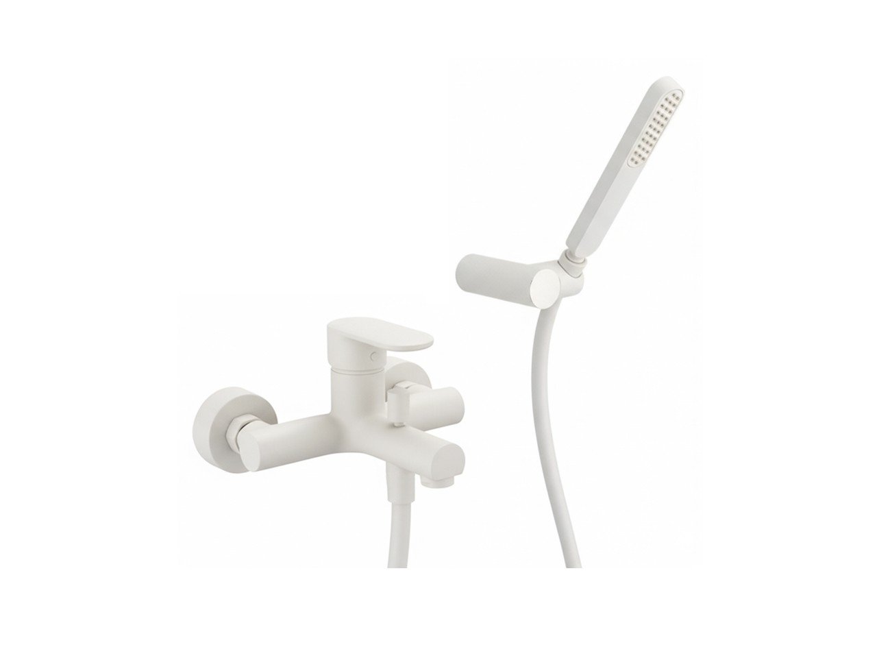 Single lever bath mixer, with shower set LINEAVIVA_LV000120 -1