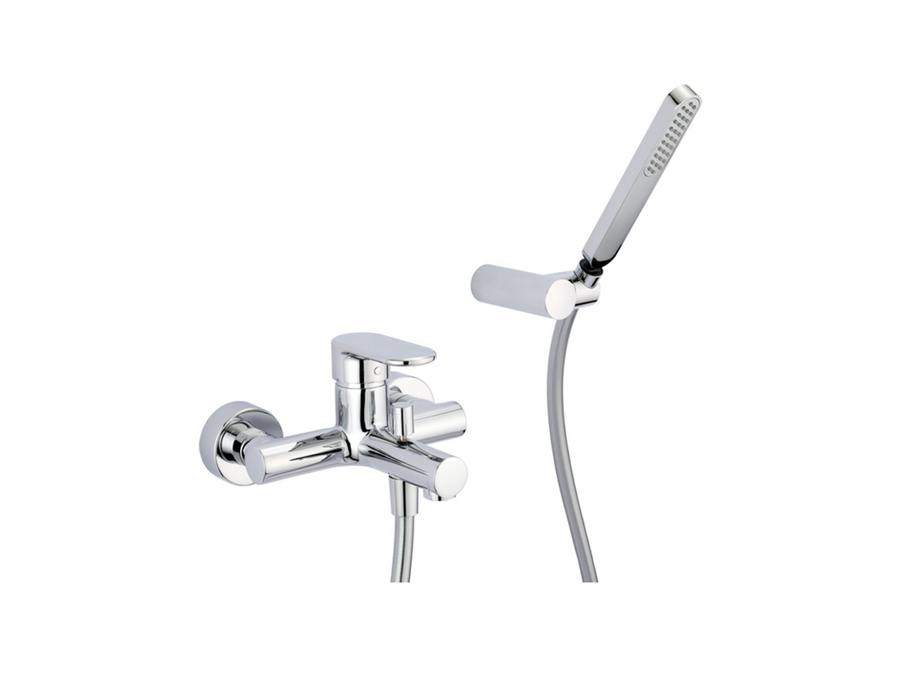 Single lever bath mixer, with shower set LINEAVIVA_LV000120 - v1