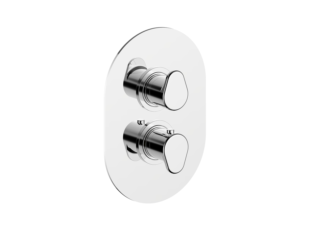 Exposed part for con.thermo.shower valve, 3-outlet LINEAVIVA_LV018200 - v1