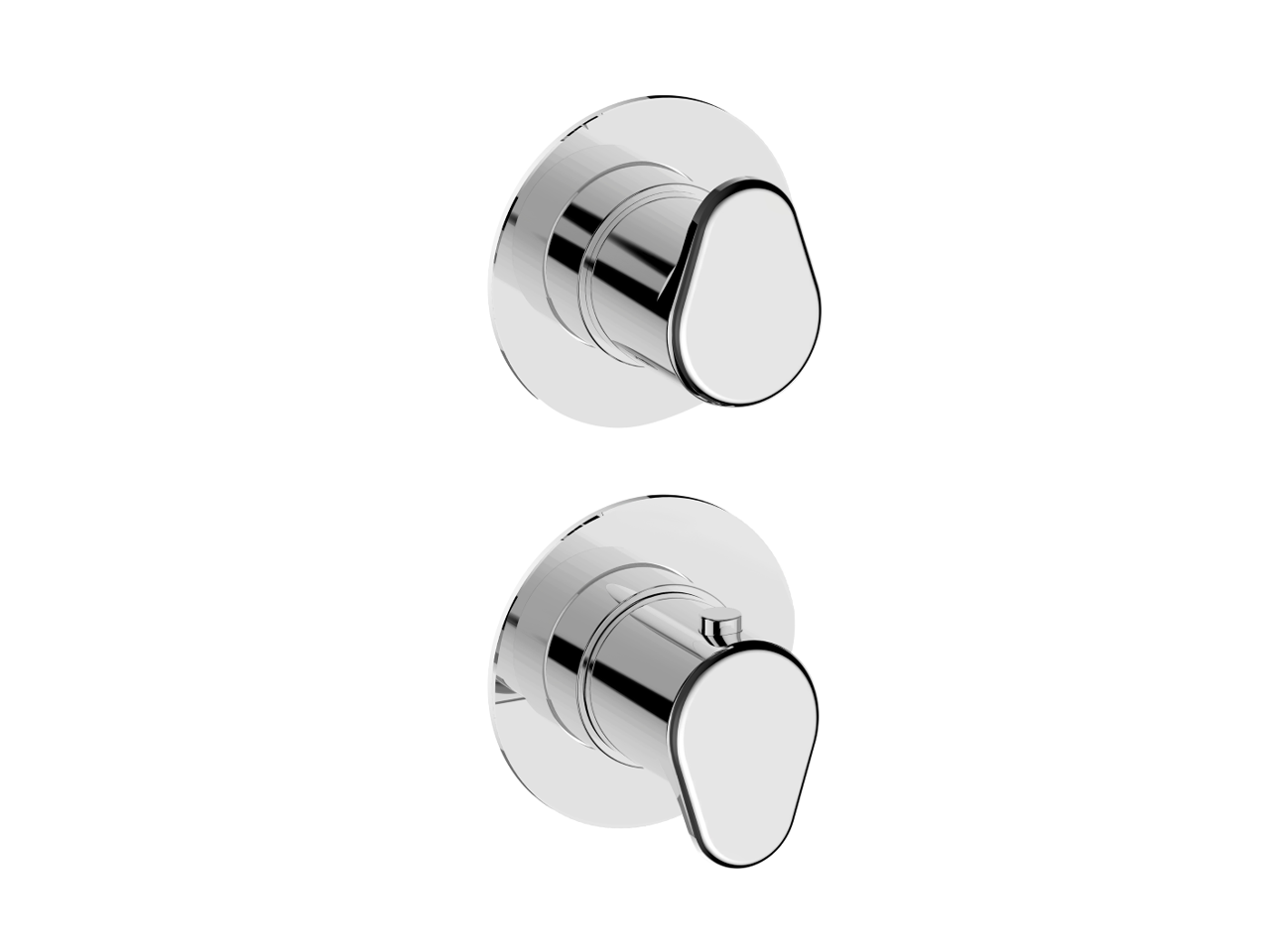 Exposed part for 3-outlet thermostatic mixer LINEAVIVA_LV0G2300C -1