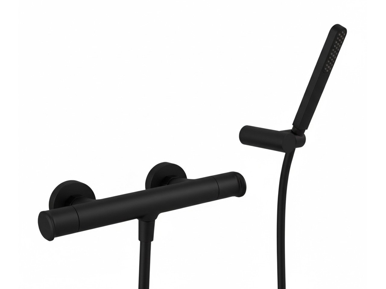 Thermostatic shower mixer, with shower set LINEAVIVA_LVD01010 -1