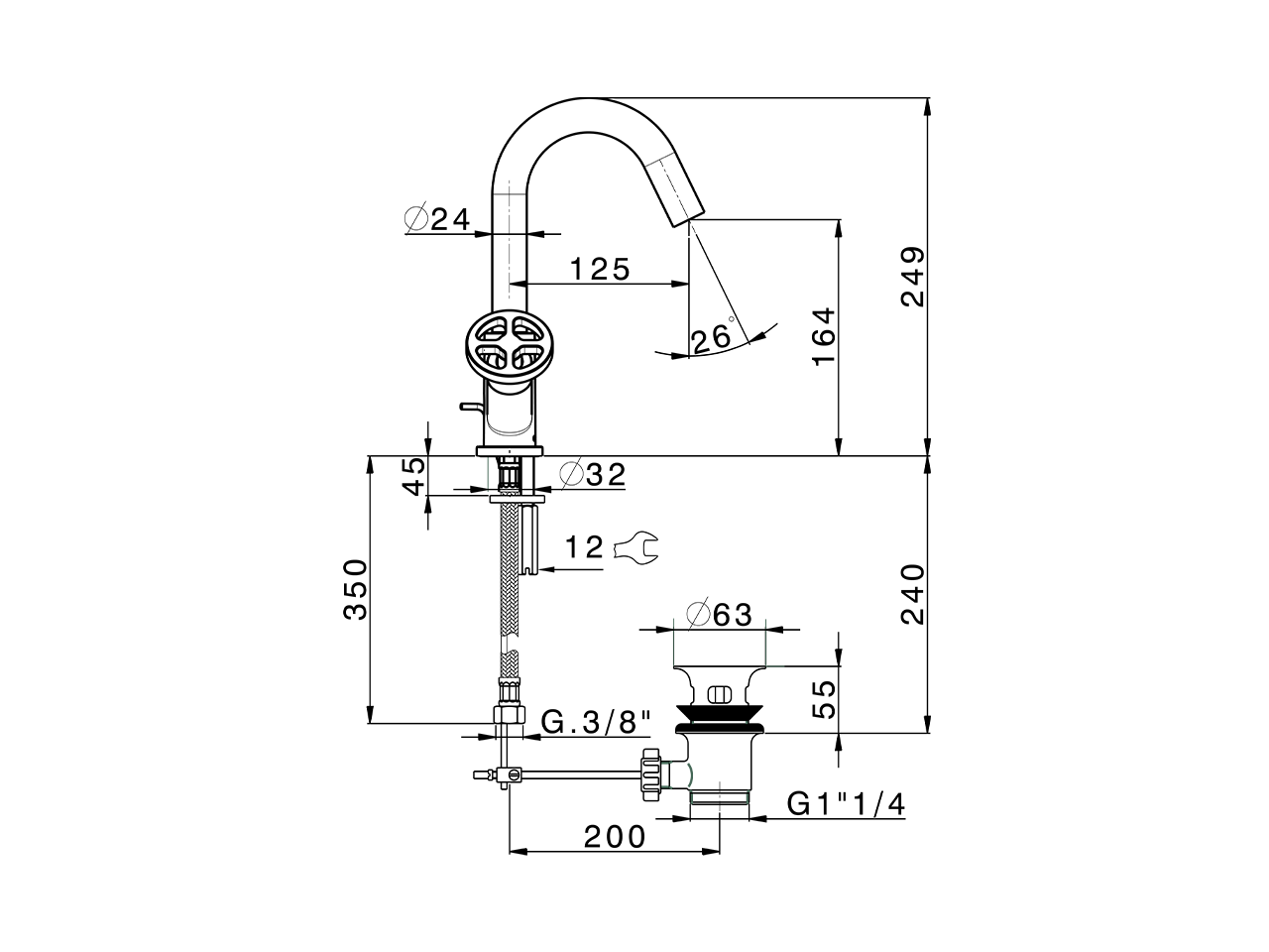 Washbasin mixer GRACE_MN000510 - v1