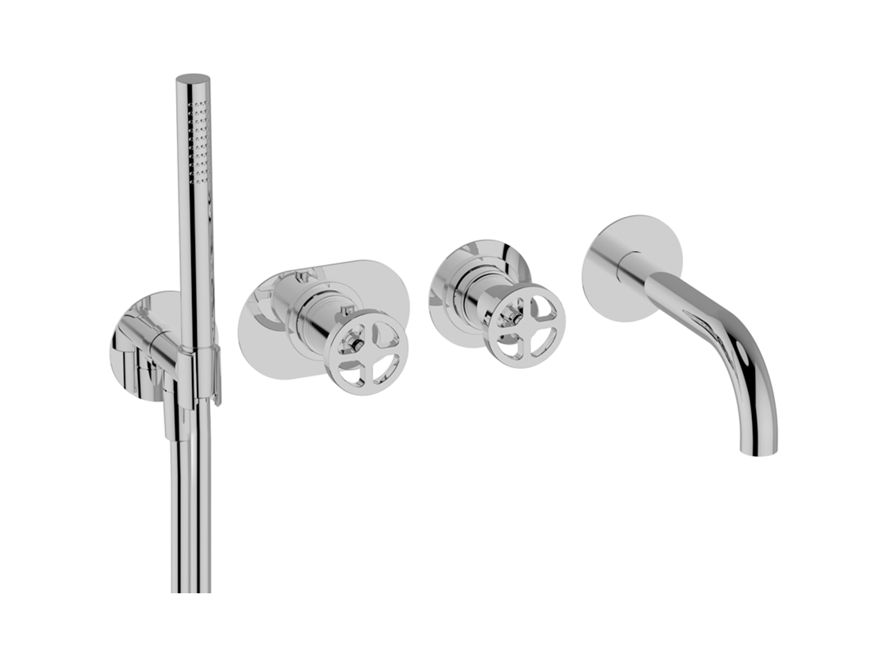 Exposed part for con.thermo. bath mixer, 2-outlet GRACE_MN019441 - v1