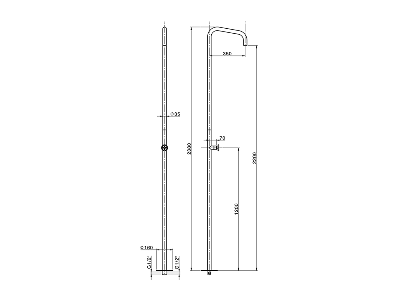 Free Standing Progressive Shower Column WELLNESS_MR005120 - v1