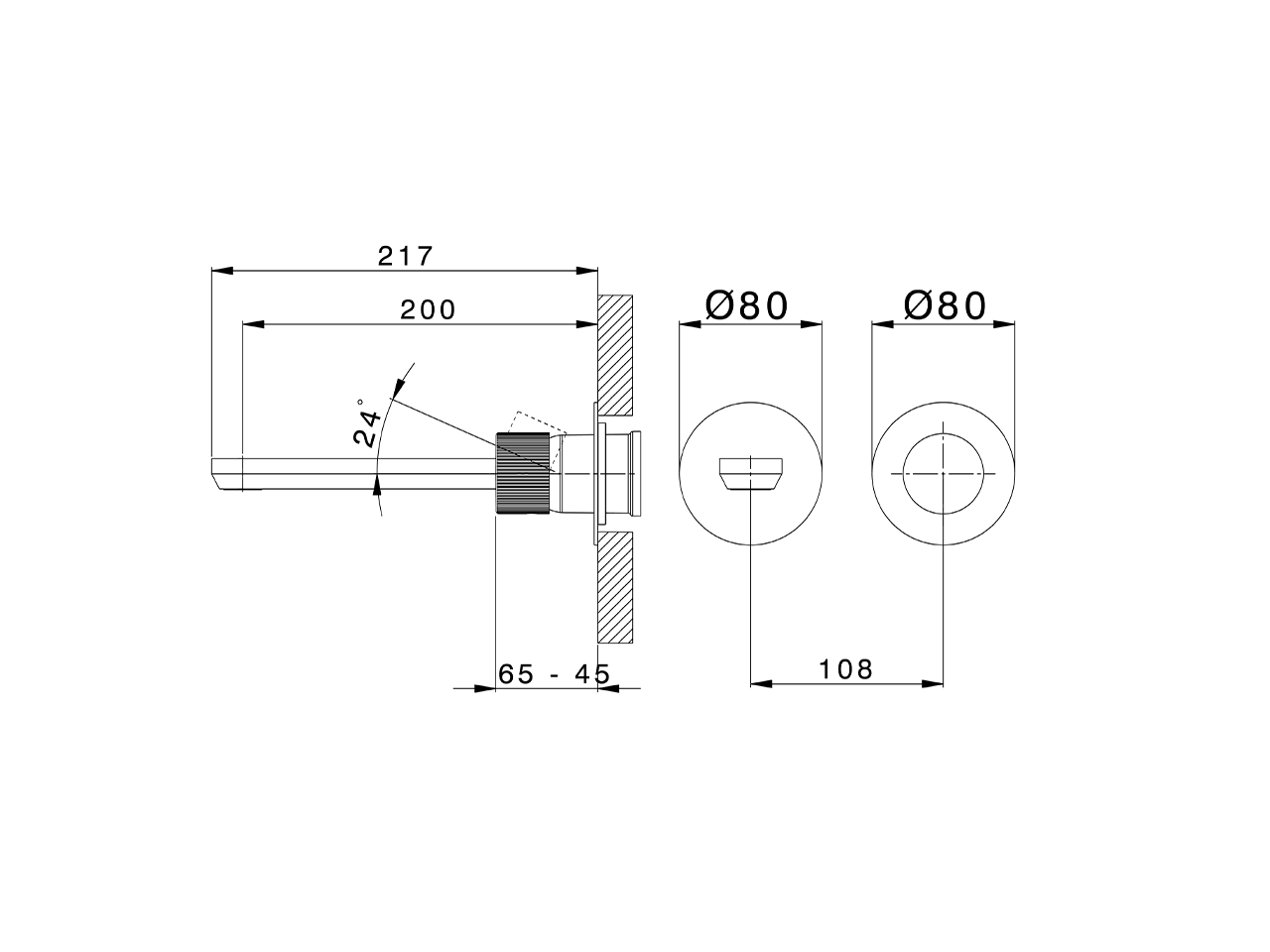 Expo. part for single lever washbasin valve PLISSÉ ENCANTO_N2005516 - v1