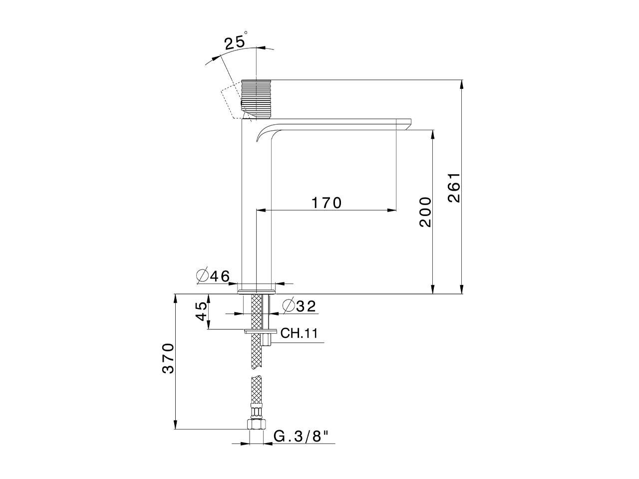 Single lever tall washbasin mixer ARTE ENCANTO_N3003554 - v1
