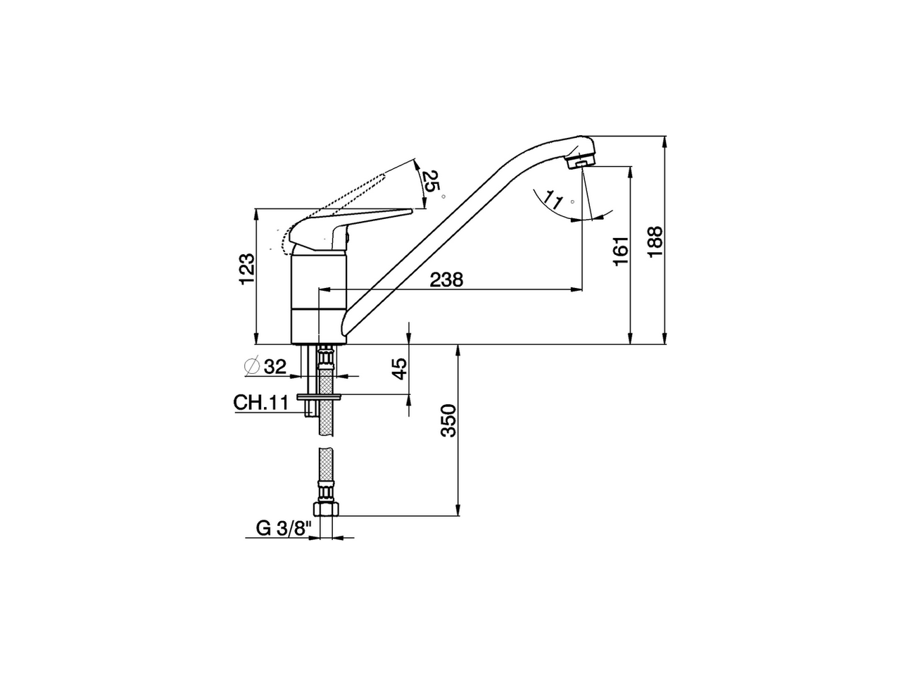 Single lever sink mixer KITCHEN_PO000580 - v1