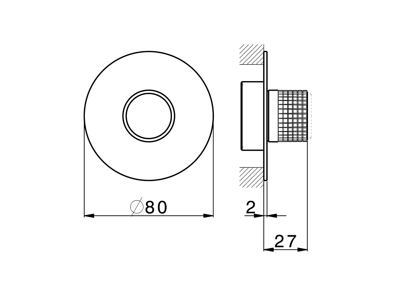 Exposed part for individual Push&Shower PUSH&SHOWER_PS1G6120 - v1
