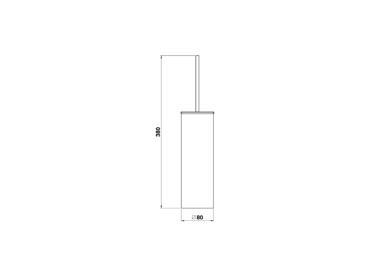 Brush holder BATHROOM ACCESSORIES_QU090650 - v1