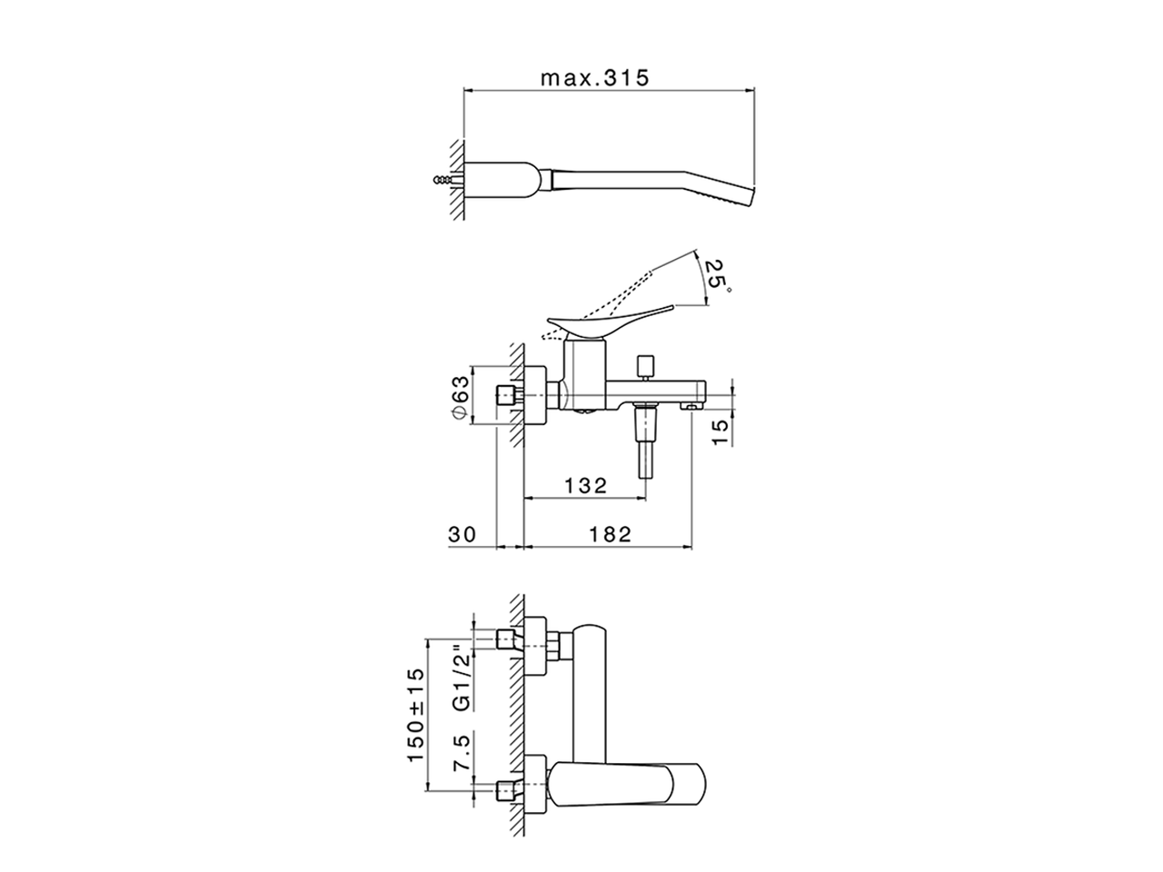 Single lever bath mixer, with shower set ROADSTER ACCENT_RA000120 - v1